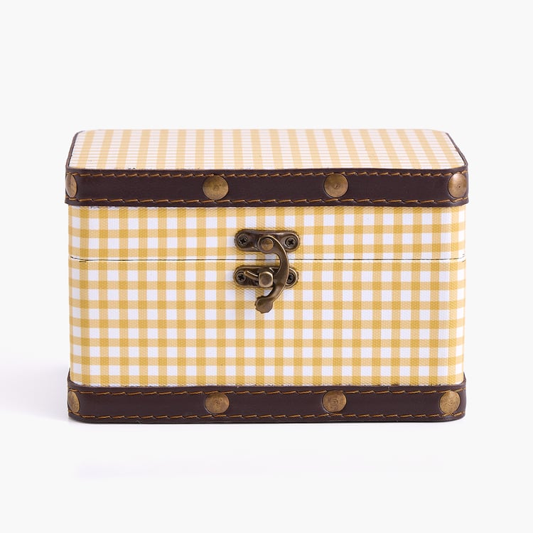 Oxley Raksha Metal Checked Gift Box - Small
