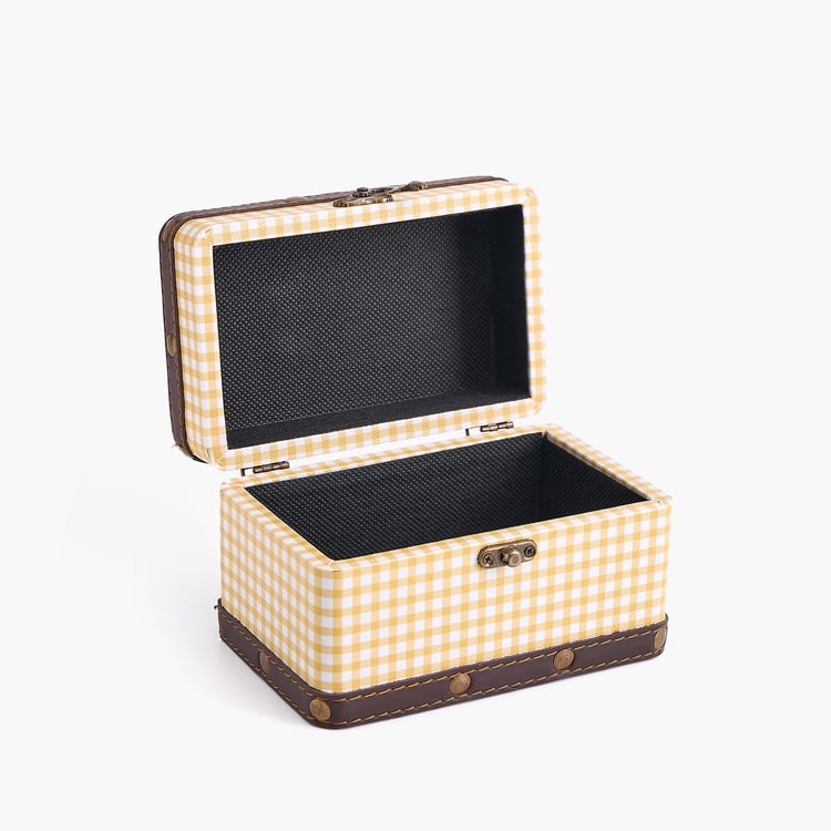 Oxley Raksha Metal Checked Gift Box - Small