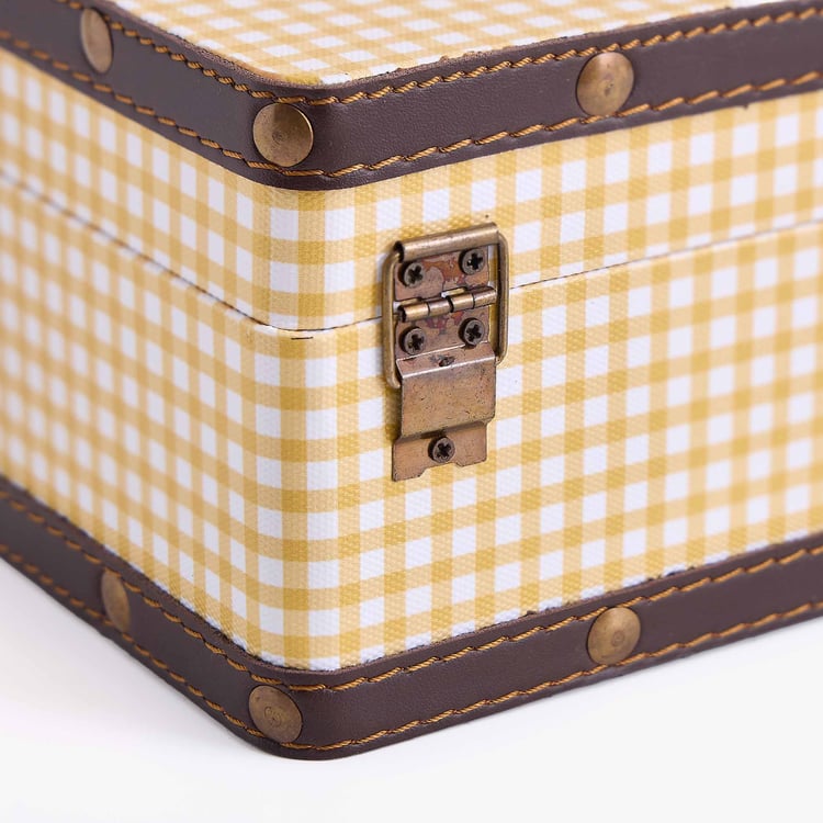 Oxley Raksha Metal Checked Gift Box - Small