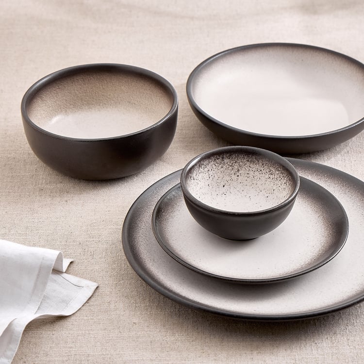 Corsica Swirl Reactive Stoneware Deep Dish - 750ml