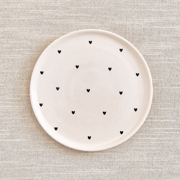 Corscia Allovr Heart Set of 2 Stoneware Side Plate - 17cm