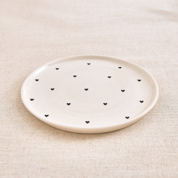 Corscia Allovr Heart Set of 2 Stoneware Side Plate - 17cm