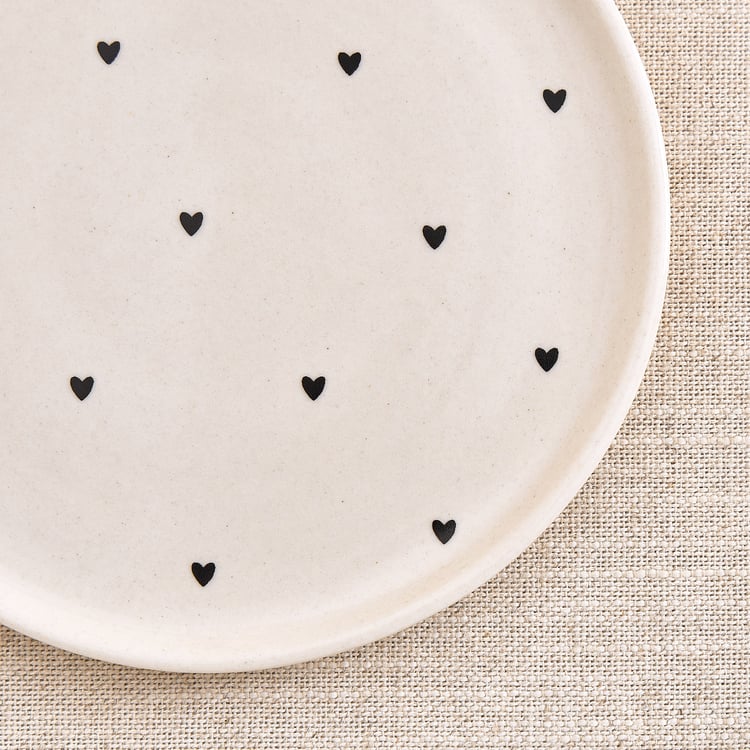 Corscia Allovr Heart Set of 2 Stoneware Side Plate - 17cm