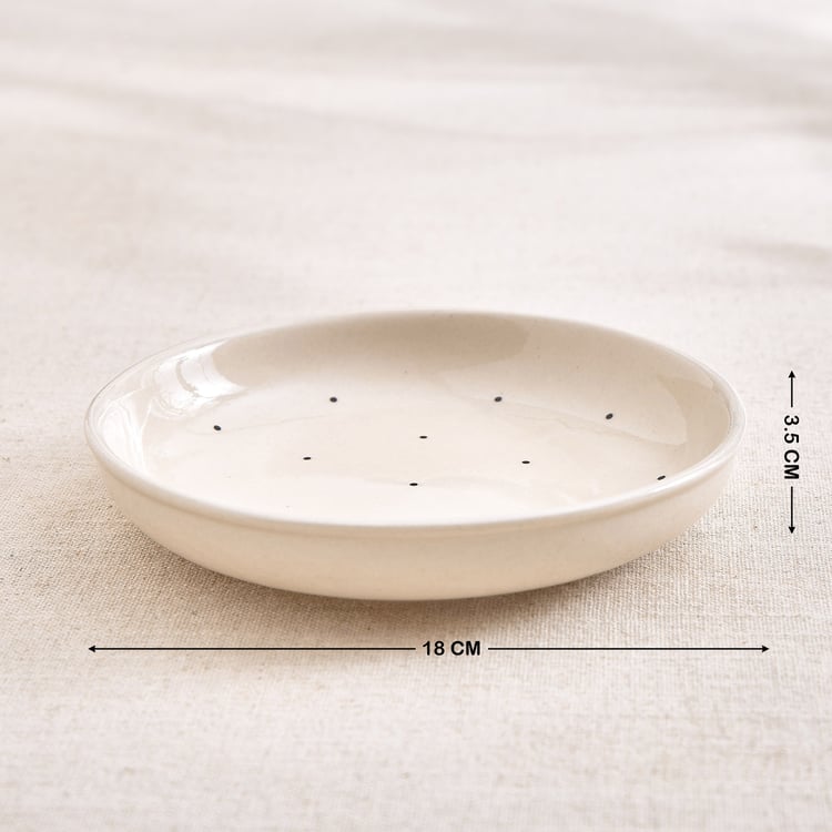 Corscia Allovr Stoneware Polka Dot Deep Dishes - 430ml