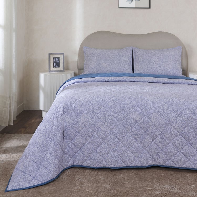 MASPAR Botanic Bloom Cotton 4Pcs Double Bed-In-A-Bag Set