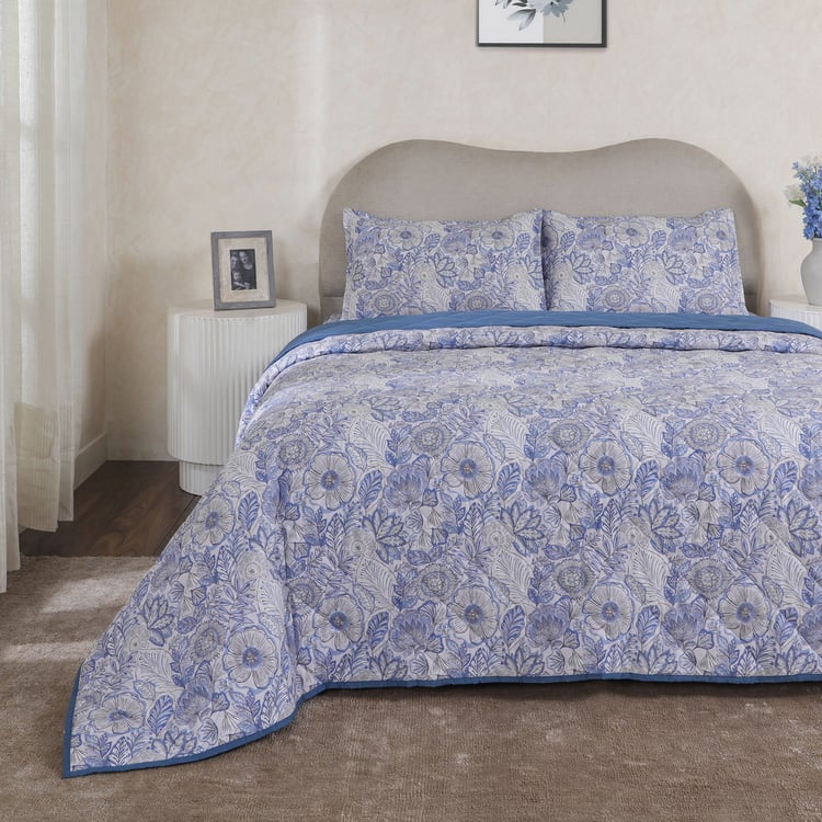 MASPAR Botanic Bloom Cotton 4Pcs Double Bed-In-A-Bag Set