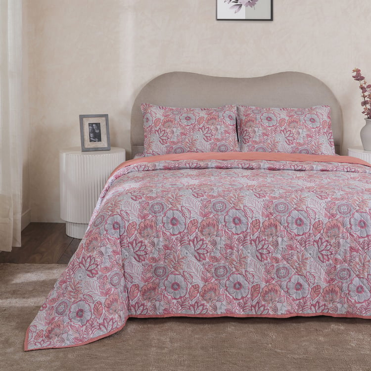 MASPAR Botanic Bloom Cotton 4Pcs Double Bed-In-A-Bag Set