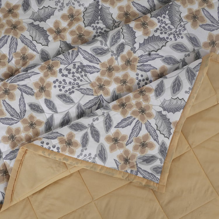 MASPAR Botanic Bloom Cotton 4Pcs Double Bed-In-A-Bag Set