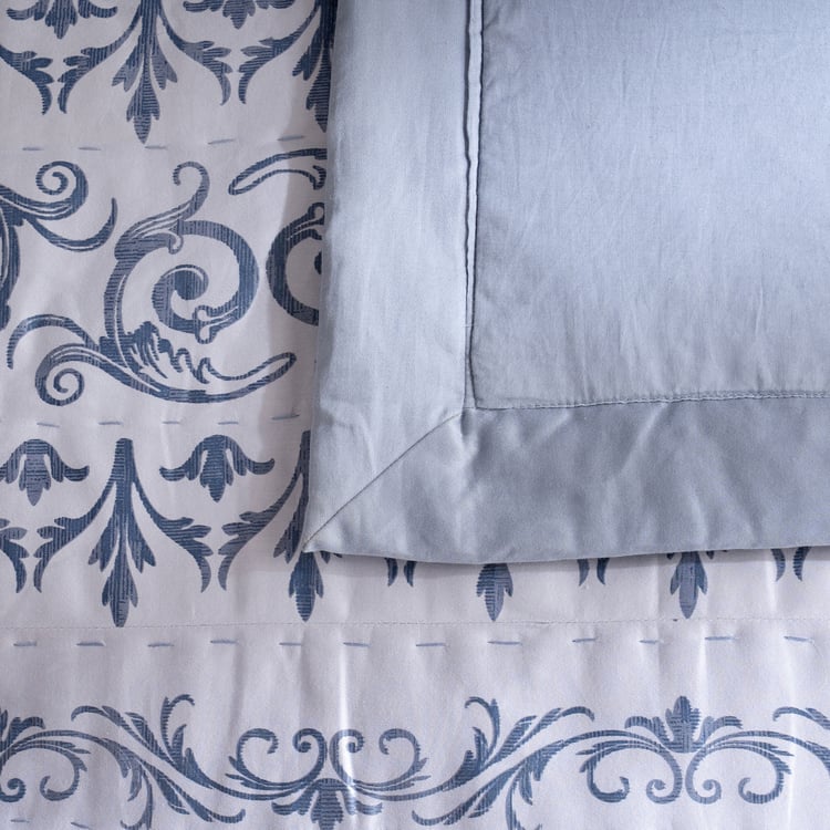MASPAR Ornamental Elegance Cotton 8Pcs Double Bed-In-A-Bag Set