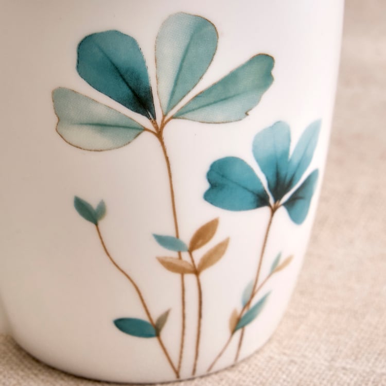 Lucas Oliva Bone China Floral Print Mug - 340ml