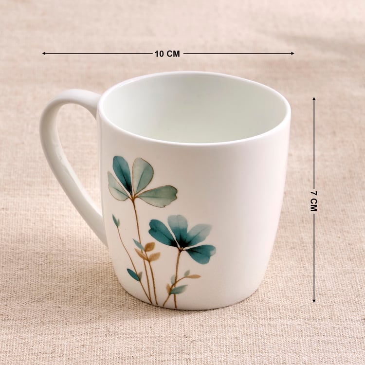 Lucas Oliva Bone China Floral Print Mug - 240ml