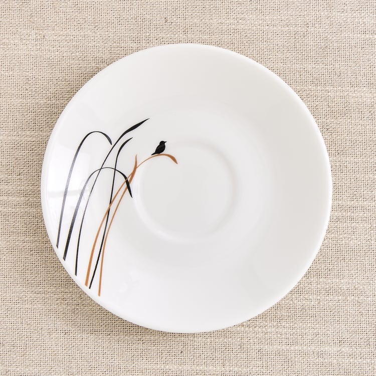 Lucas Bone China Bird Printed Cup and Saucer - 210 ml