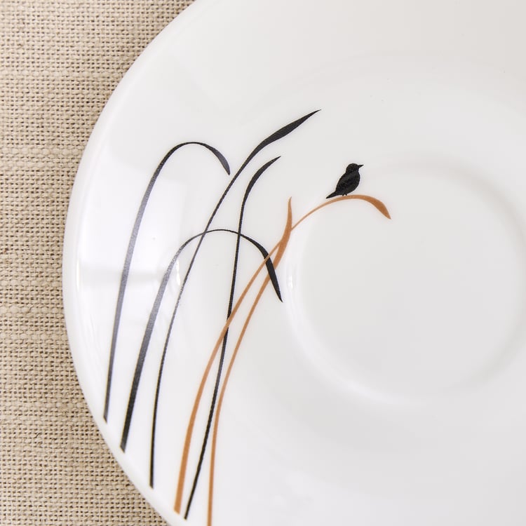 Lucas Bone China Bird Printed Cup and Saucer - 210 ml