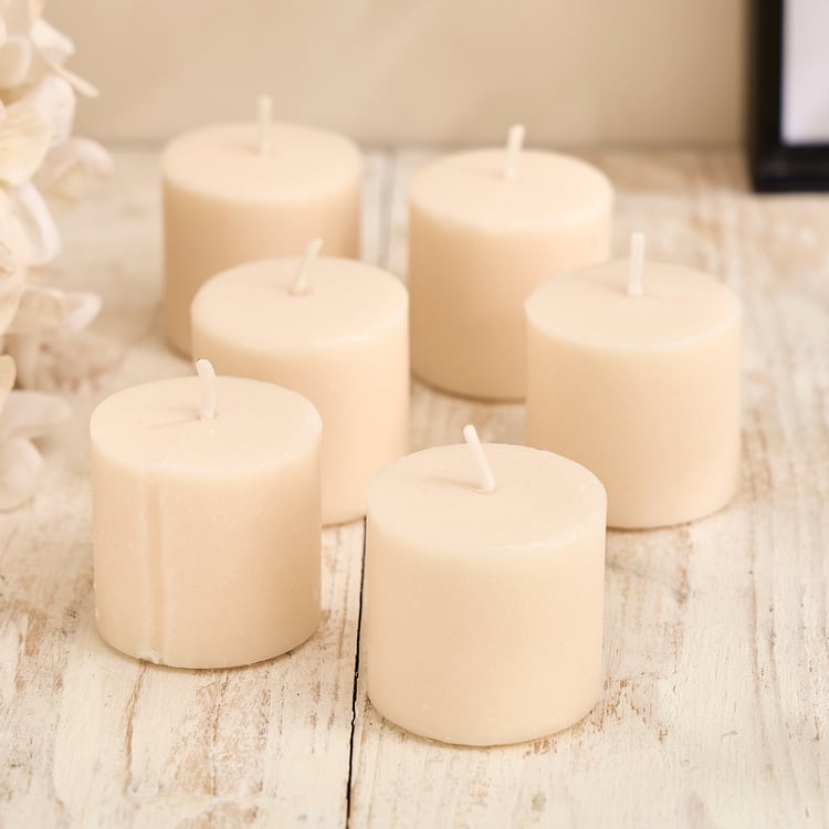 Essentials Lumera Set of 6 Vanilla Scented Votive Candles
