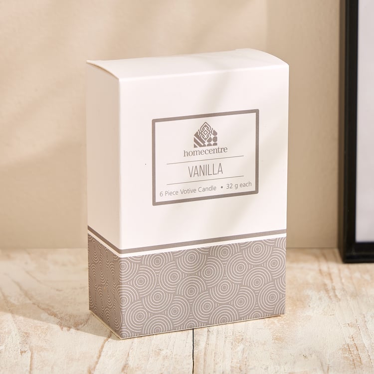 Essentials Lumera Set of 6 Vanilla Scented Votive Candles