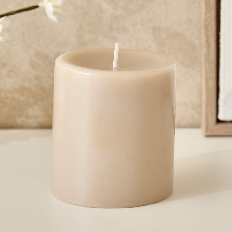 Essentials Lumera Cotton Linen Scented Pillar Candle