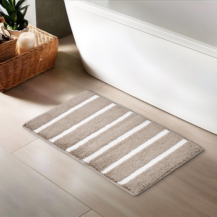 Bask Sail Striped Anti-Slip Bath Mat - 60x40cm