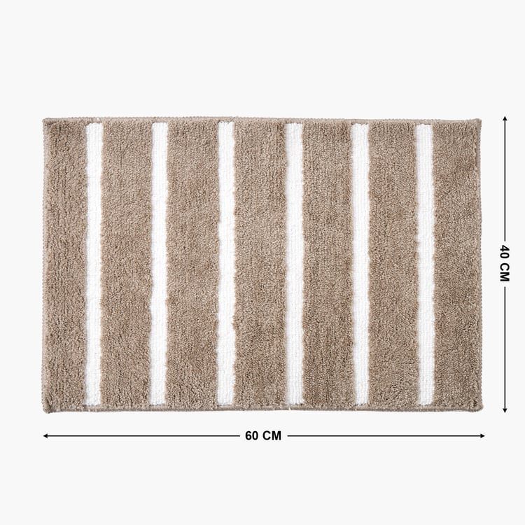 Bask Sail Striped Anti-Slip Bath Mat - 60x40cm