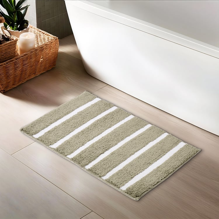 Bask Sail Striped Anti-Slip Bath Mat - 60x40cm