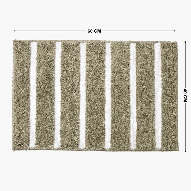 Bask Sail Striped Anti-Slip Bath Mat - 60x40cm