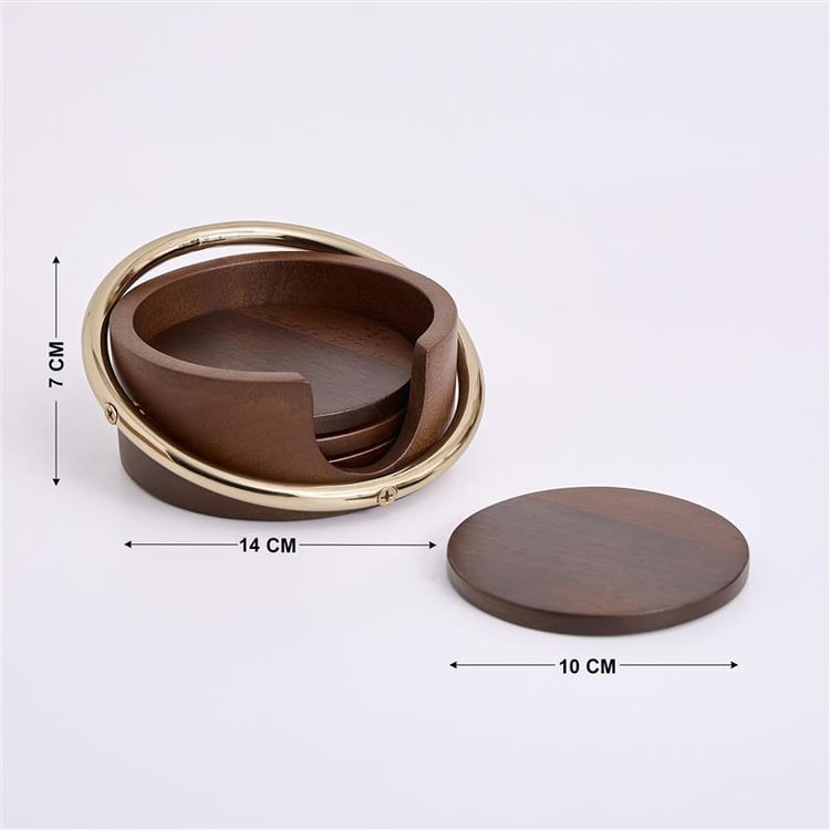 Nuqta 4Pcs Coasters with Ring