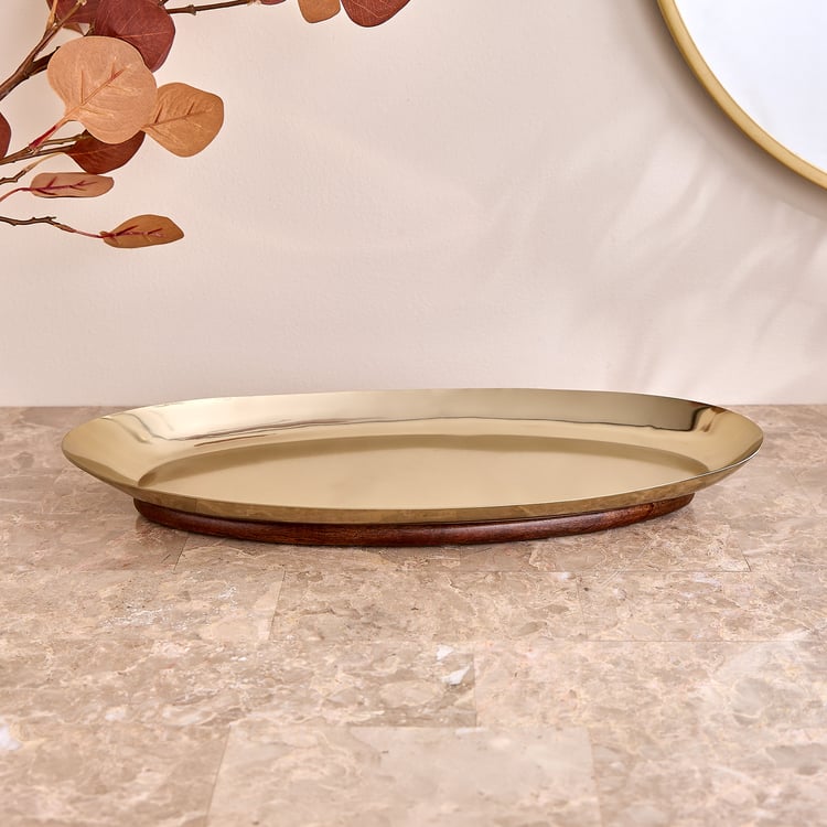 Nuqta Gifts Riga Stainless Steel Decorative Platter