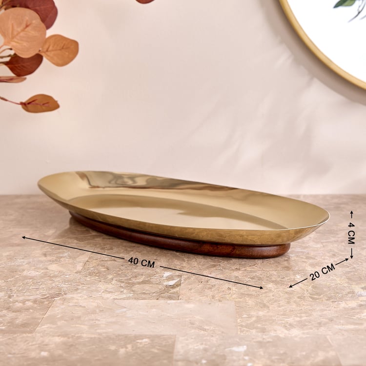Nuqta Gifts Riga Stainless Steel Decorative Platter