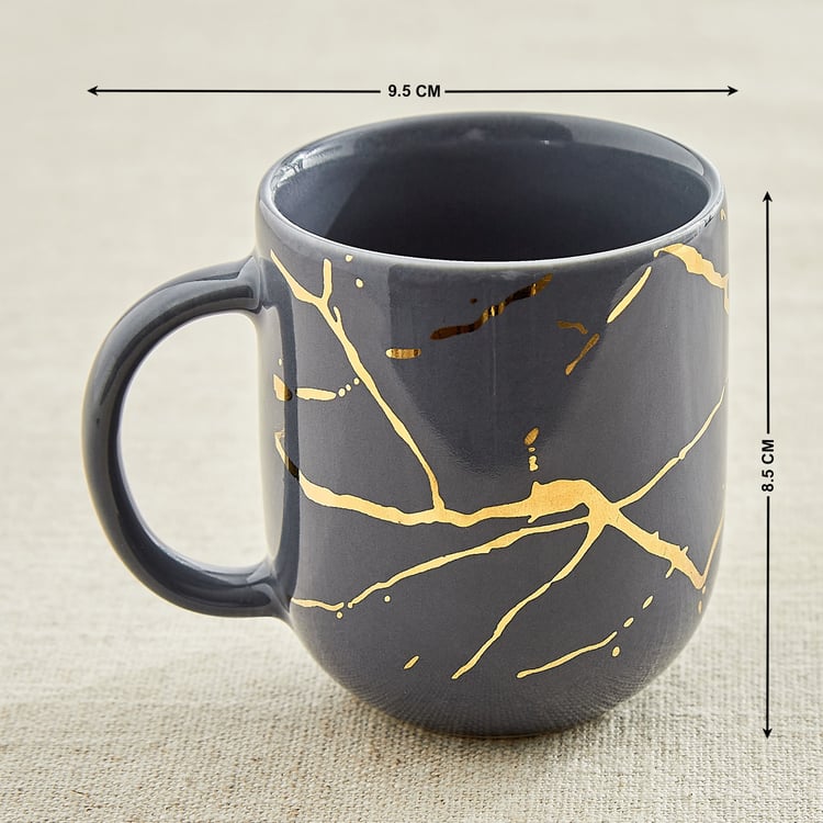 Corsica Marble Set of 4 Porcelain Coffee Mugs - 230ml