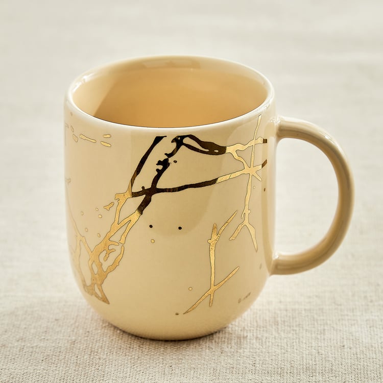 Corsica Marble Set of 4 Porcelain Coffee Mugs - 230ml