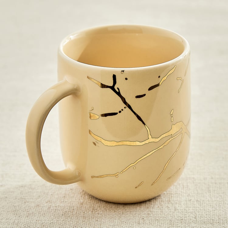 Corsica Marble Set of 4 Porcelain Coffee Mugs - 230ml
