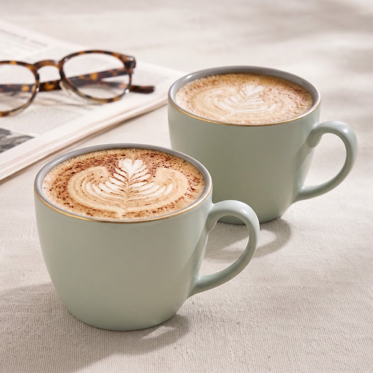Corsica Dual Tone Set of 2 Porcelain Mugs - 220ml