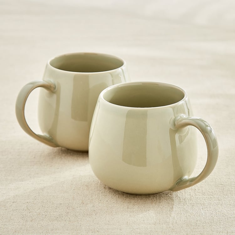 Corsica Coupe Set of 2 Porcelain Coffee Mugs - 310ml