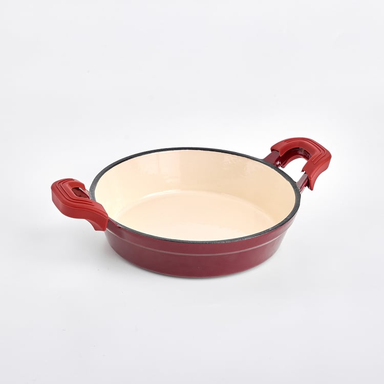 Terra Tales Sally Enamelled Cast Iron Mini Kadhai with Sleeve - 700ml