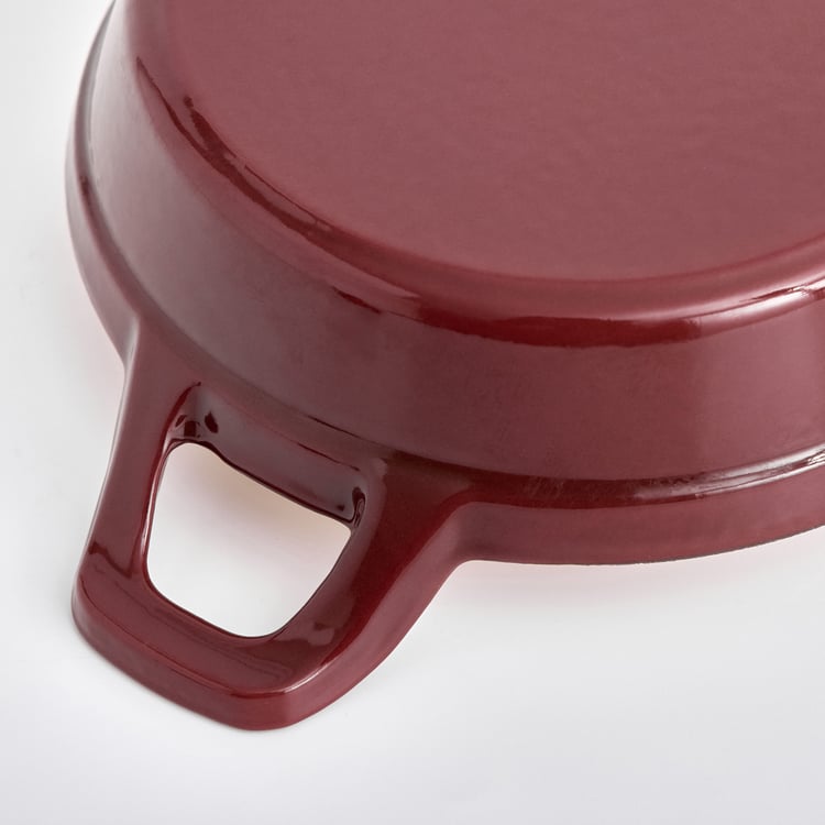 Terra Tales Sally Enamelled Cast Iron Mini Kadhai with Sleeve - 700ml