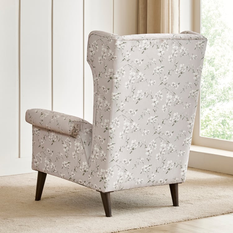 Ashford Fabric Wing Chair with Cushion - Taupe