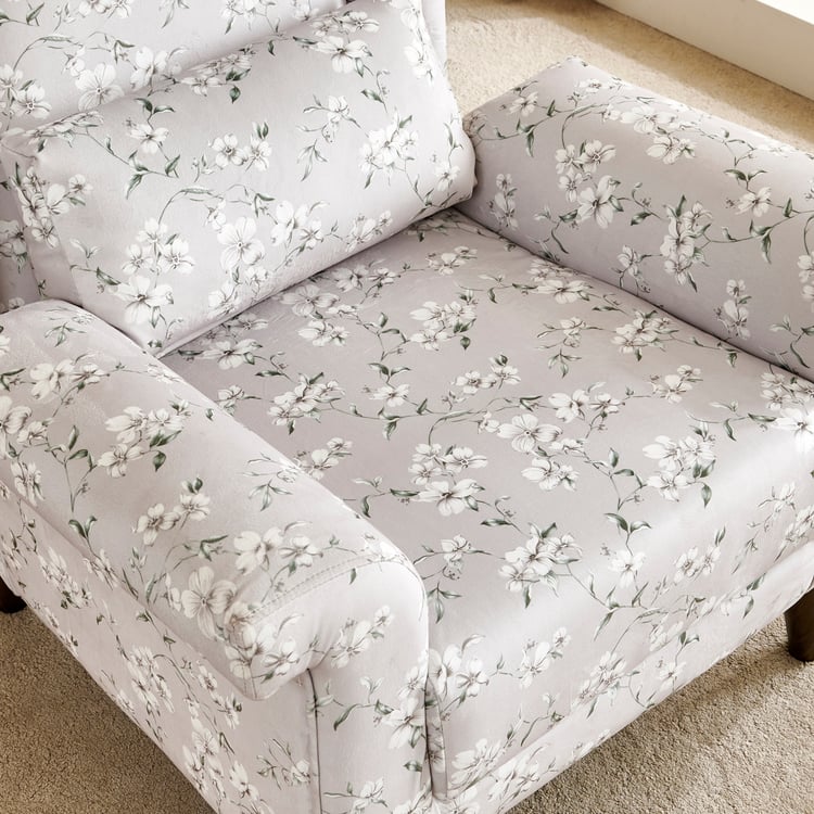 Ashford Fabric Wing Chair with Cushion - Taupe
