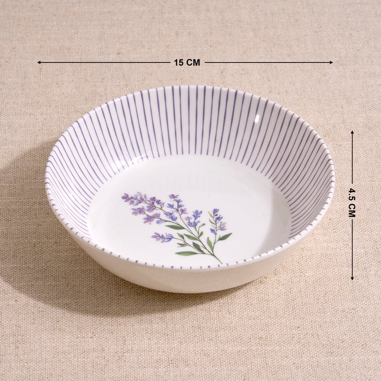Corsica Set of 4 Melamine Printed Snack Bowls - 420ml