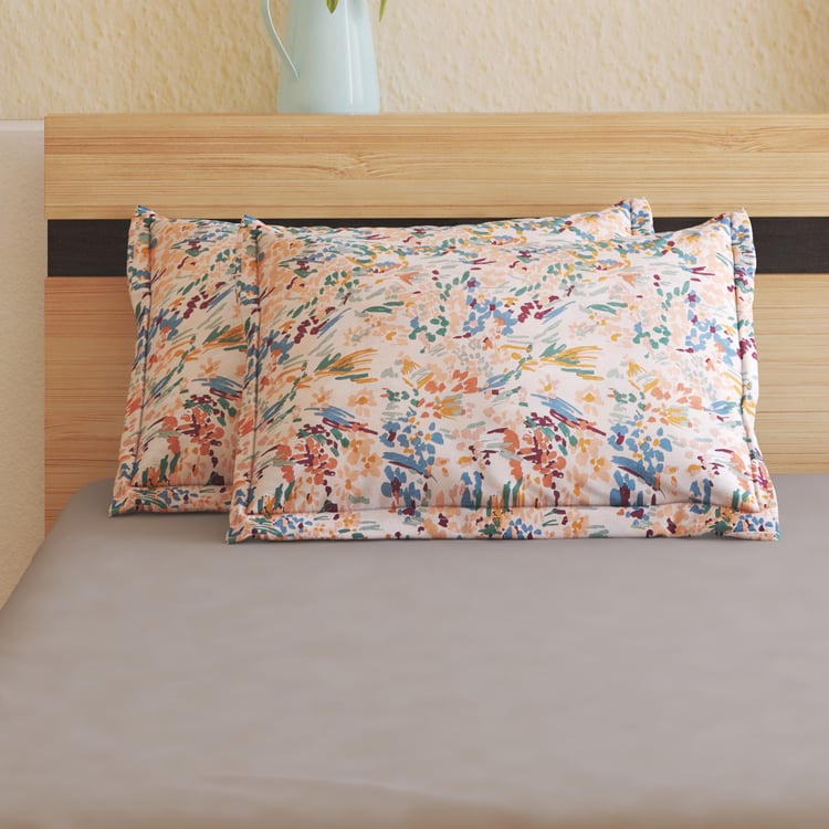 Ezra Mimosa Set of 2 Printed Pillow Covers - 70x45cm