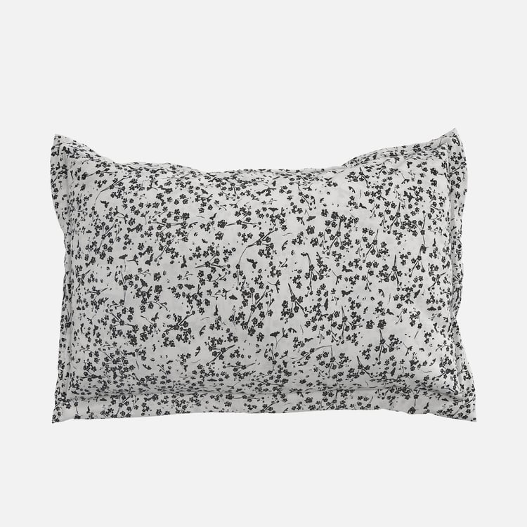 Ezra Rena Set of 2 Floral Print Pillow Covers - 70x45cm