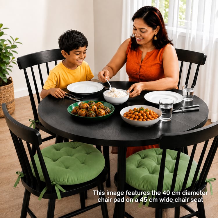SKANDA FAB Set of 6 Cotton Cushion Chair Pads - 40x40cm
