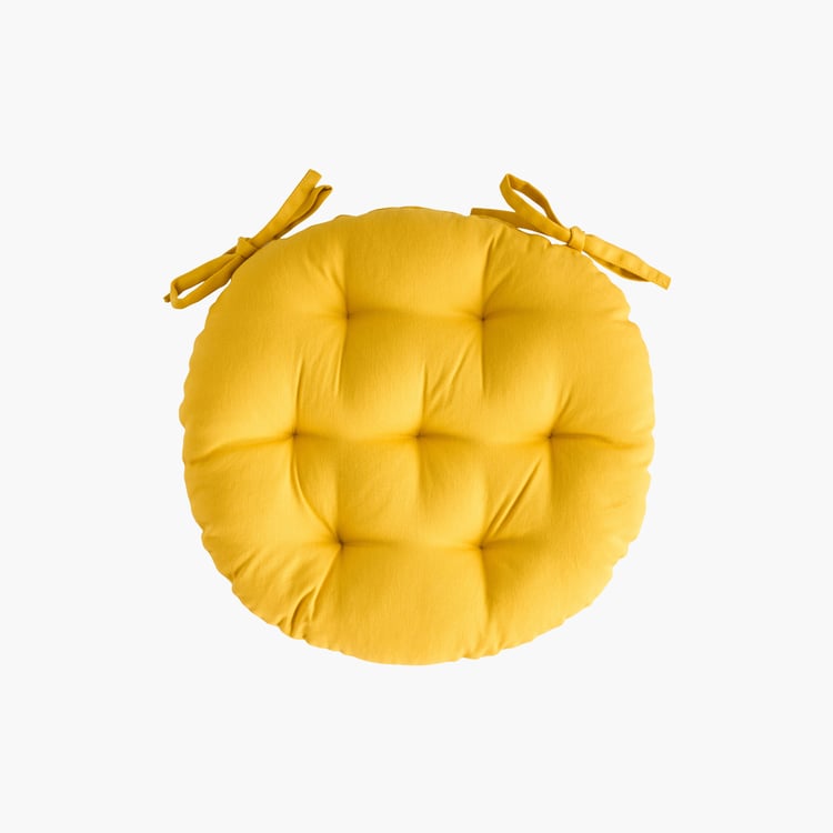 SKANDA FAB Set of 2 Cotton Cushion Chair Pads - 40x40cm