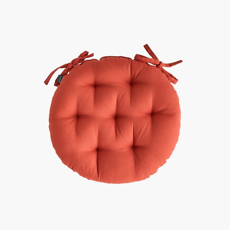 SKANDA FAB Set of 6 Cotton Cushion Chair Pads - 40x40cm