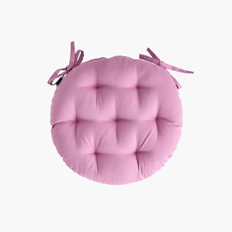 SKANDA FAB Set of 3 Cotton Cushion Chair Pads - 40x40cm