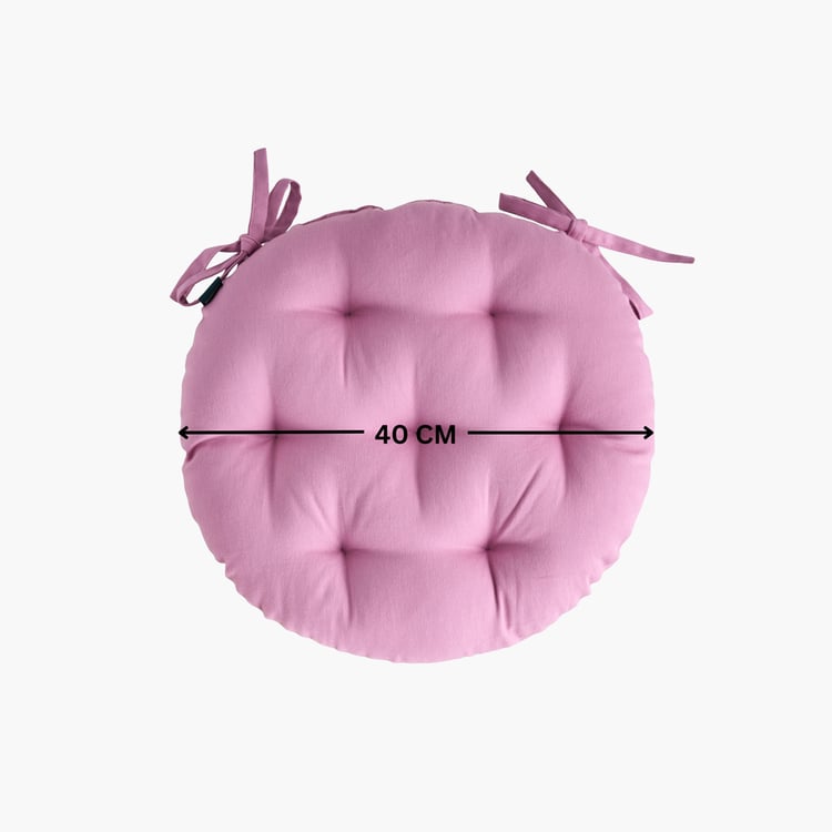 SKANDA FAB Set of 4 Cotton Cushion Chair Pads - 40x40cm