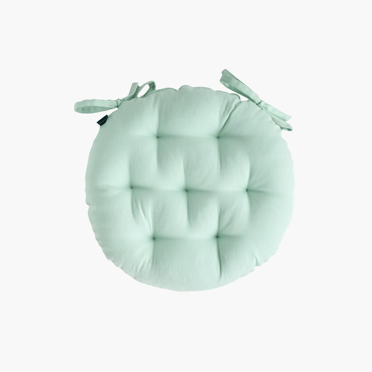 SKANDA FAB Set of 3 Cotton Cushion Chair Pads - 40x40cm