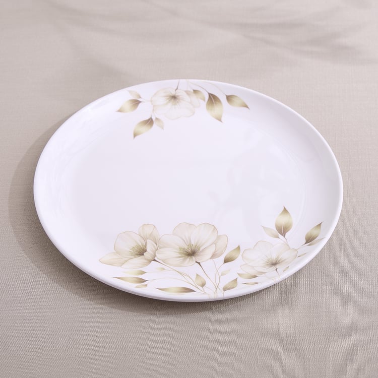 Meadows Gold Melamine Floral Print Dinner Plate - 27 cm