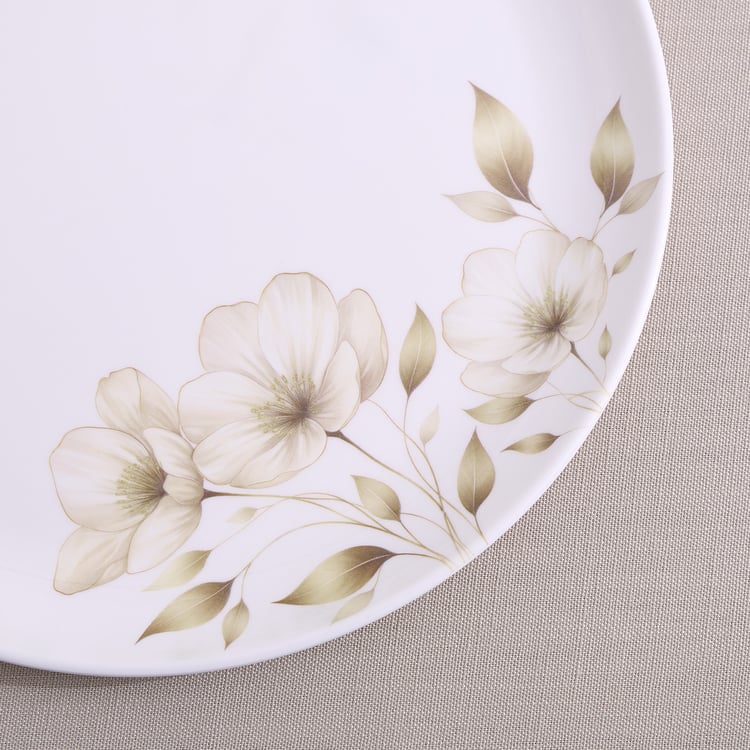 Meadows Gold Melamine Floral Print Dinner Plate - 27 cm