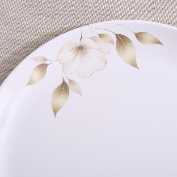 Meadows Gold Melamine Floral Print Dinner Plate - 27 cm