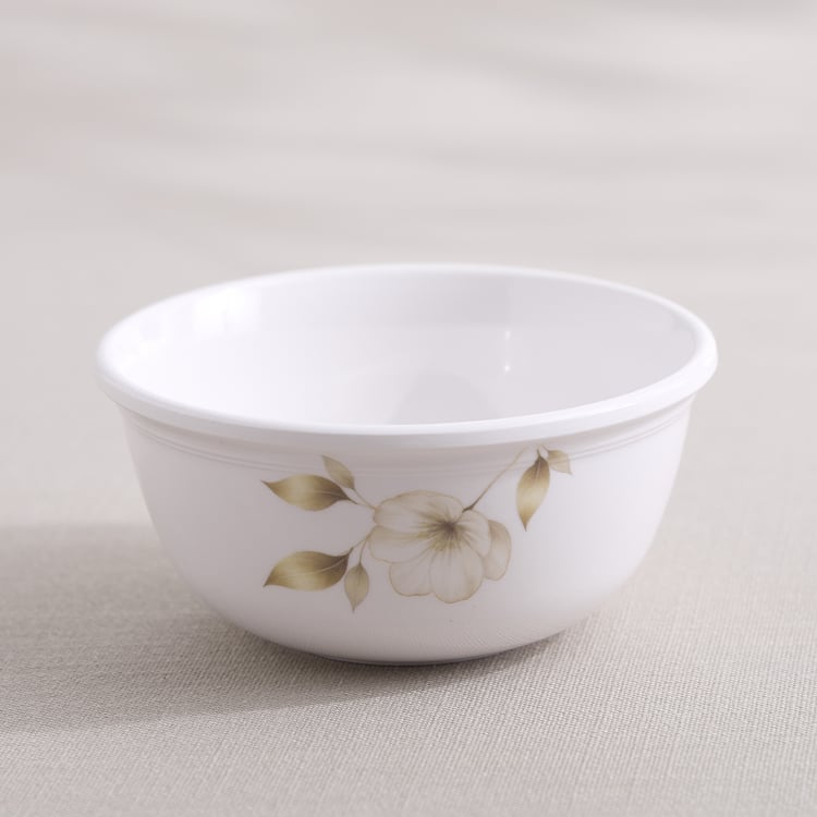 Meadows Gold Melamine Floral Print Katori - 250ml