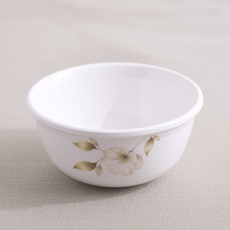 Meadows Gold Melamine Floral Print Katori - 250ml